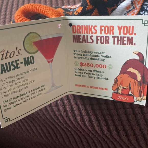 Collectible Holiday Tito’s Vodka Bottle Sweater - Picture 3 of 4